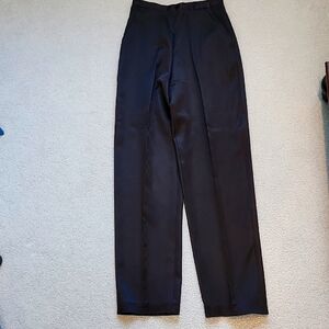 Women's black silk satin pant